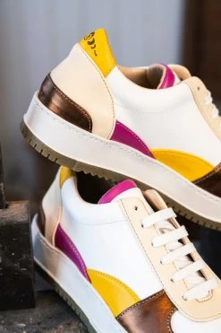 Minuit Sur Terre Aveiro Vegan Leather Trainers | Summer Evening