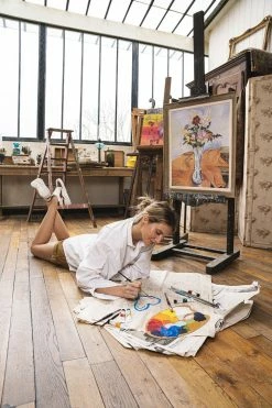 Minuit Sur Terre Zigzag Vegan Leather Trainers | Cappuccino Shoes