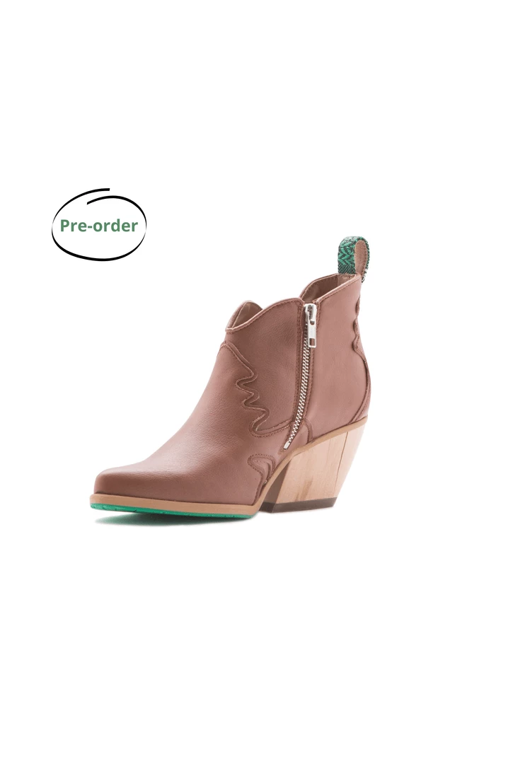 A Perfect Jane Atlantis AppleSkin Leather Vegan Ankle Boots | Cognac 6 A Perfect Jane Atlantis AppleSkin Leather Vegan Ankle Boots | Cognac