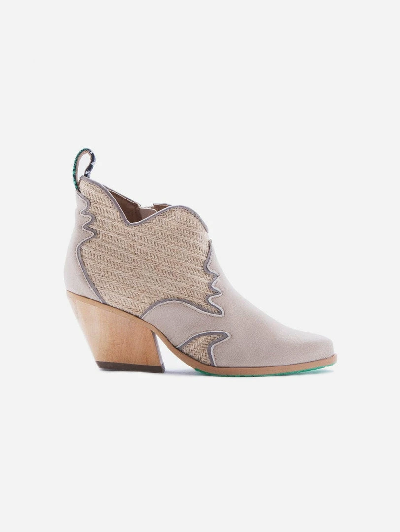 A Perfect Jane Atlantis AppleSkin Leather & Jute Vegan Ankle Boots | Taupe Shoes 3 A Perfect Jane Atlantis AppleSkin Leather & Jute Vegan Ankle Boots | Taupe Shoes