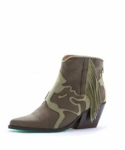 A Perfect Jane Jane Vegan Suede Ankle Boots | Military Green