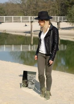 A Perfect Jane Jane Vegan Suede Ankle Boots | Military Green