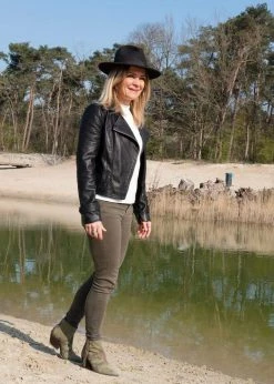 A Perfect Jane Jane Vegan Suede Ankle Boots | Military Green