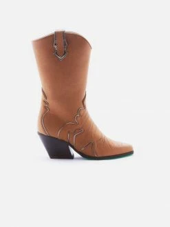 A Perfect Jane Laura Limited Vegan Suede High Boots | Brown Shoes