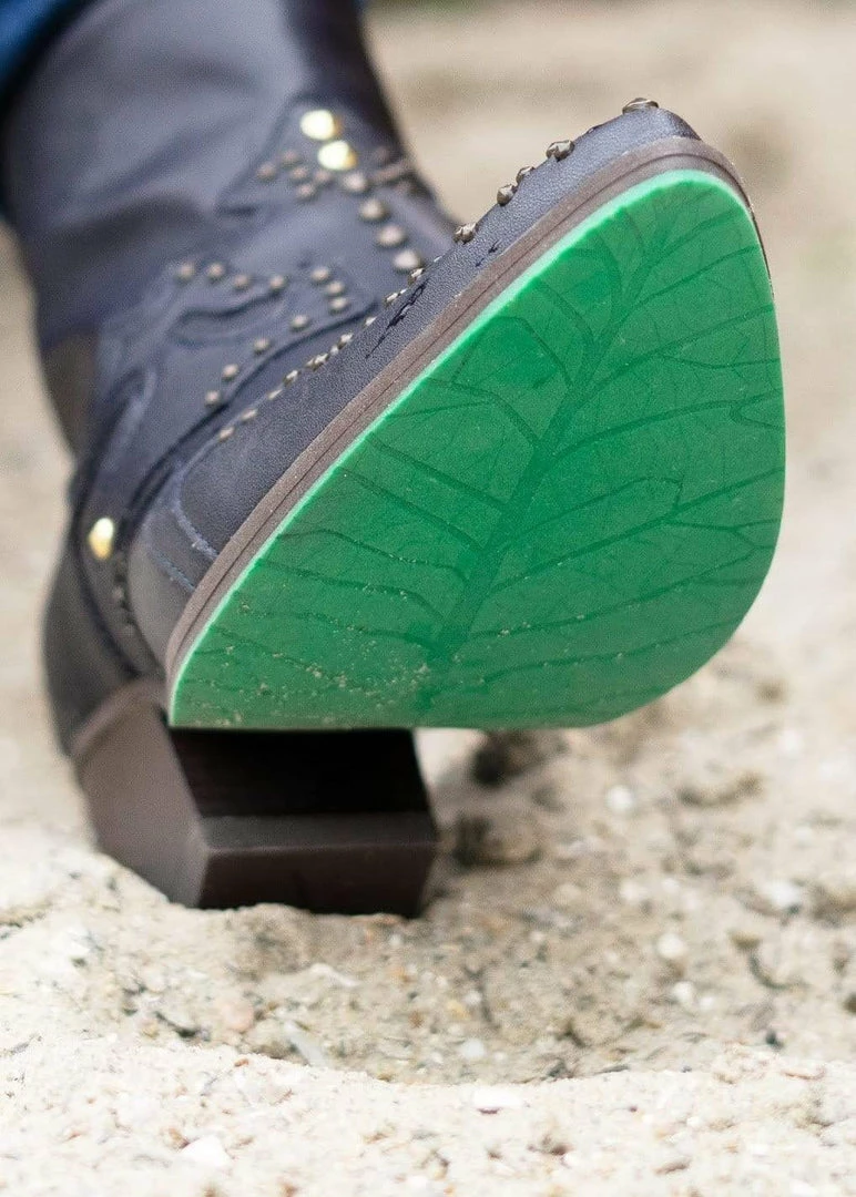 A Perfect Jane Rossana AppleSkin Leather Vegan Ankle Boots | Navy Blue Shoes 10 A Perfect Jane Rossana AppleSkin Leather Vegan Ankle Boots | Navy Blue Shoes