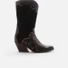 A Perfect Jane Shoes Sooty Limited AppleSkin Leather & Vegan Suede High Boots | Black