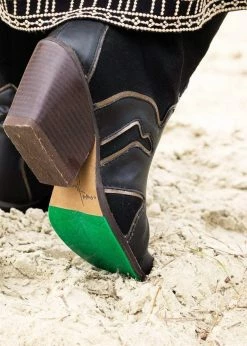 A Perfect Jane Shoes Sooty Limited AppleSkin Leather & Vegan Suede High Boots | Black