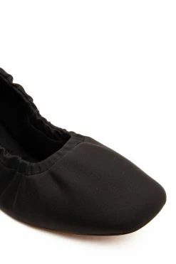 AERA Carla Vegan Ballerina Flats | Black Shoes