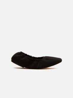 AERA Carla Vegan Ballerina Flats | Black Shoes