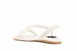 AERA Gina Vegan Nappa Leather Chunky Flat Sandals | White Shoes 7 AERA Gina Vegan Nappa Leather Chunky Flat Sandals | White Shoes