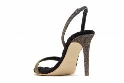 AERA Shoes Vivien Vegan High-Heeled Slingback Sandals | Metallic