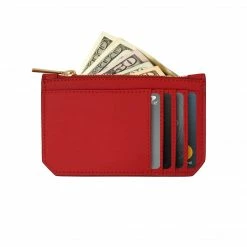 Alkeme Atelier Air Vegan Leather Credit Card Case | Red Accessories