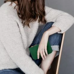 Alkeme Atelier AIR Vegan Leather Credit Card Case | Orange Accessories