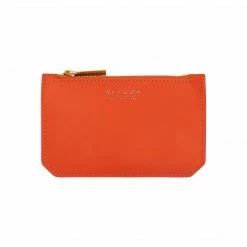 Alkeme Atelier AIR Vegan Leather Credit Card Case | Orange Accessories