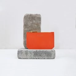 Alkeme Atelier AIR Vegan Leather Credit Card Case | Orange Accessories