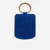 Alkeme Atelier Water Vegan Leather Metal Handle Bucket | Blue