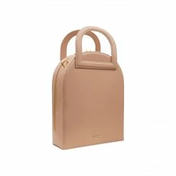 Alkeme Atelier EARTH Vegan Leather Arch Satchel | Beige Nude