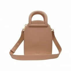 Alkeme Atelier EARTH Vegan Leather Arch Satchel | Beige Nude