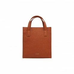 Alkeme Atelier Earth Piñatex Vegan Leather Small Tote Bag | Tan Bags