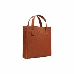 Alkeme Atelier Earth Piñatex Vegan Leather Small Tote Bag | Tan Bags