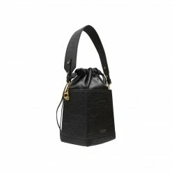 Alkeme Atelier Fire Piñatex Vegan Leather Bucket Bag | Black