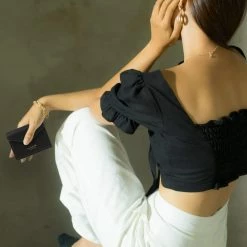 Alkeme Atelier FIRE Mini Vegan Leather Purse | Black Accessories