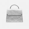 Alkeme Atelier Fire Piñatex Vegan Leather Flap Satchel | Silver