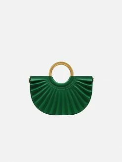 Alkeme Atelier Water Moon Vegan Leather Crossbody Bag | Green