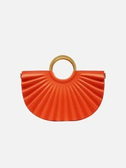 Alkeme Atelier Water Moon Vegan Leather Satchel | Orange