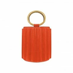 Alkeme Atelier Bags Water Vegan Leather Metal Handle Bucket | Red 10 Alkeme Atelier Bags Water Vegan Leather Metal Handle Bucket | Red