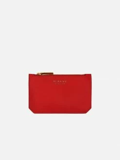 Alkeme Atelier Air Vegan Leather Credit Card Case | Red Accessories