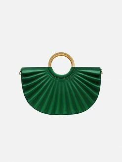 Alkeme Atelier Water Moon Vegan Leather Satchel | Blue Colour Splash