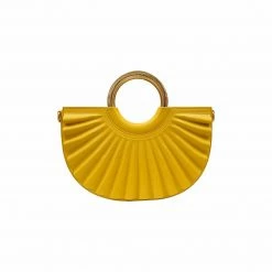 Alkeme Atelier Bags Water Moon Vegan Leather Crossbody Bag | Orange