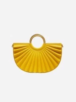 Alkeme Atelier Bags Water Moon Vegan Leather Satchel | Yellow