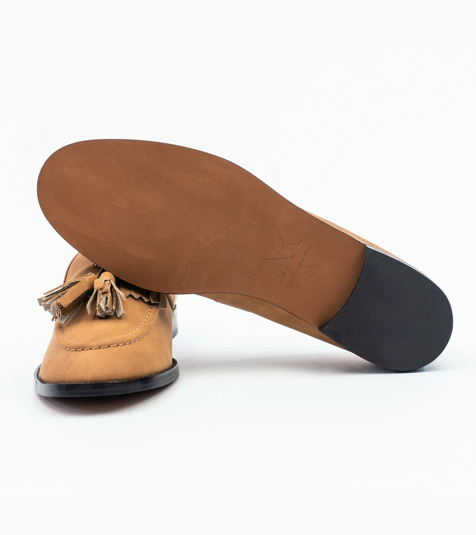 Allkind Vegan Alice Vegan Suede Tassel Loafer | Tan 9 Allkind Vegan Alice Vegan Suede Tassel Loafer | Tan
