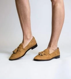 Allkind Vegan Alice Vegan Suede Tassel Loafer | Tan