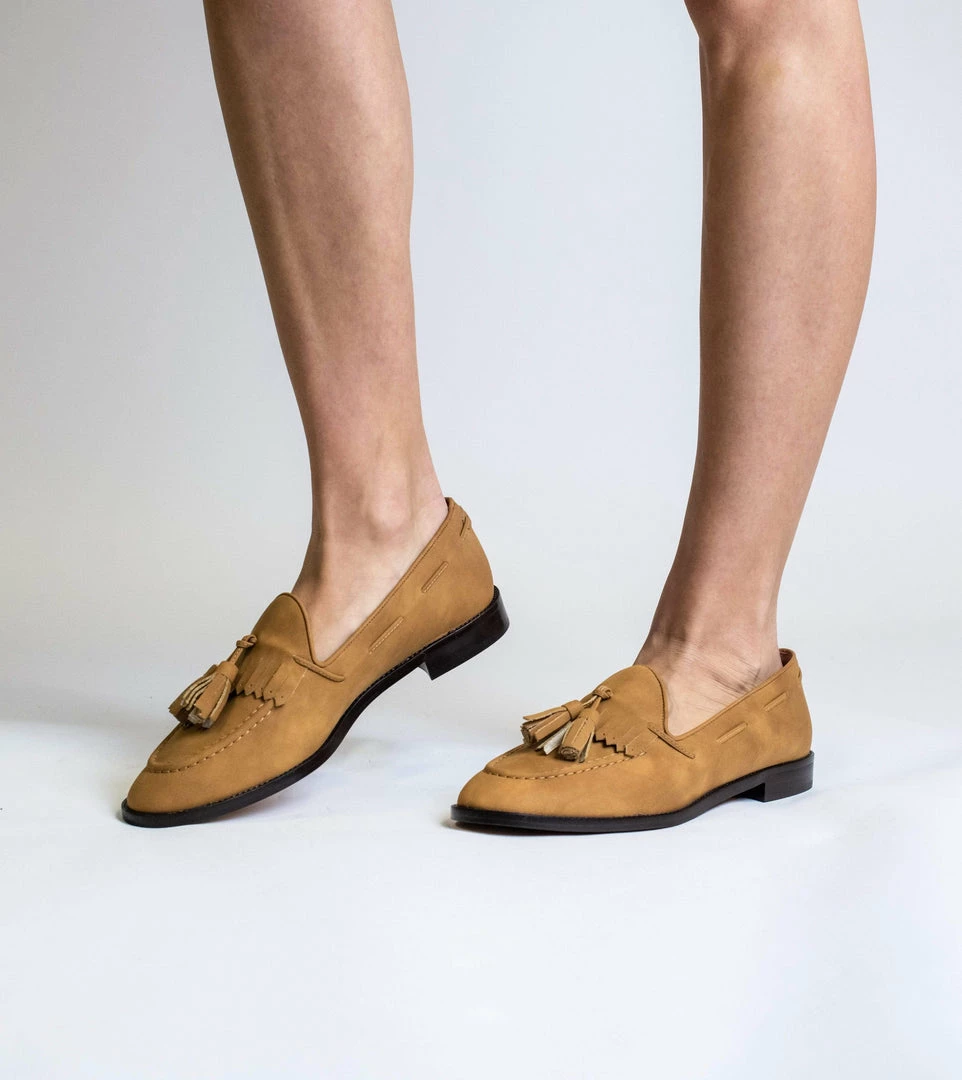 Allkind Vegan Alice Vegan Suede Tassel Loafer | Tan 4 Allkind Vegan Alice Vegan Suede Tassel Loafer | Tan