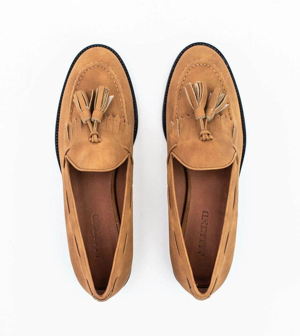Allkind Vegan Alice Vegan Suede Tassel Loafer | Tan 7 Allkind Vegan Alice Vegan Suede Tassel Loafer | Tan