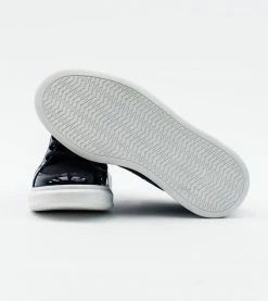 Allkind Vegan Shoes Alicia High Top Vegan Shine Trainer | Black