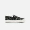 Allkind Vegan Shoes Hayley Stud Detail Vegan Leather Slip On Trainer | Black Snake 2 Allkind Vegan Shoes Hayley Stud Detail Vegan Leather Slip On Trainer | Black Snake