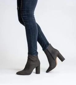 Allkind Vegan Isabella Vegan Suede Heeled Ankle Boots | Brown 14 Allkind Vegan Isabella Vegan Suede Heeled Ankle Boots | Brown