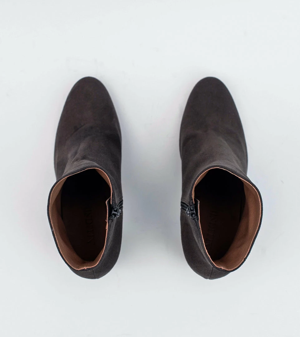 Allkind Vegan Isabella Vegan Suede Heeled Ankle Boots | Brown 7 Allkind Vegan Isabella Vegan Suede Heeled Ankle Boots | Brown