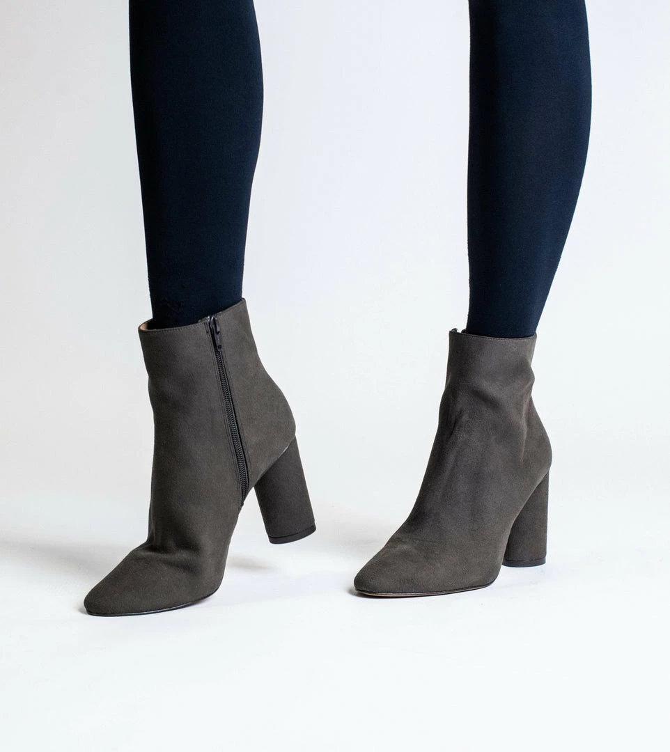 Allkind Vegan Isabella Vegan Suede Heeled Ankle Boots | Brown 9 Allkind Vegan Isabella Vegan Suede Heeled Ankle Boots | Brown