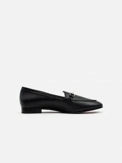Allkind Vegan Shoes Jessica Vegan Leather Snaffle Loafer | Black