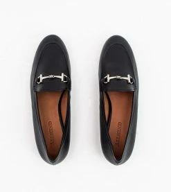 Allkind Vegan Shoes Jessica Vegan Leather Snaffle Loafer | Black