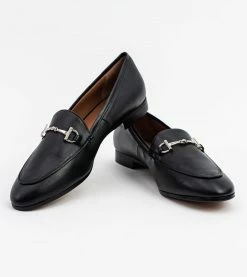 Allkind Vegan Shoes Jessica Vegan Leather Snaffle Loafer | Black