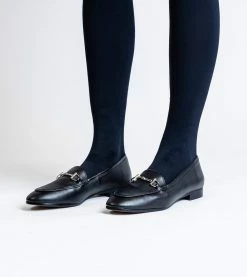 Allkind Vegan Shoes Jessica Vegan Leather Snaffle Loafer | Black