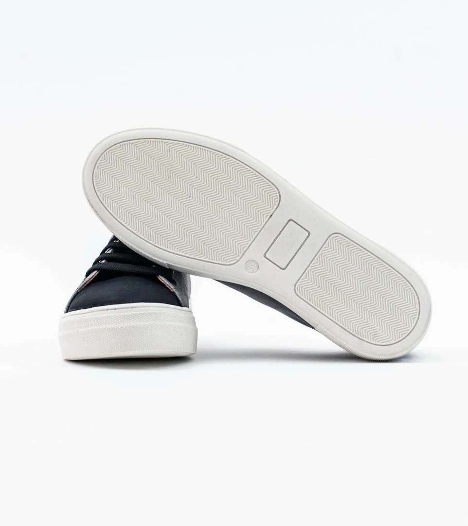 Allkind Vegan Shoes Lucy Vegan Leather Lace Trainer | Black & Grey 9 Allkind Vegan Shoes Lucy Vegan Leather Lace Trainer | Black & Grey