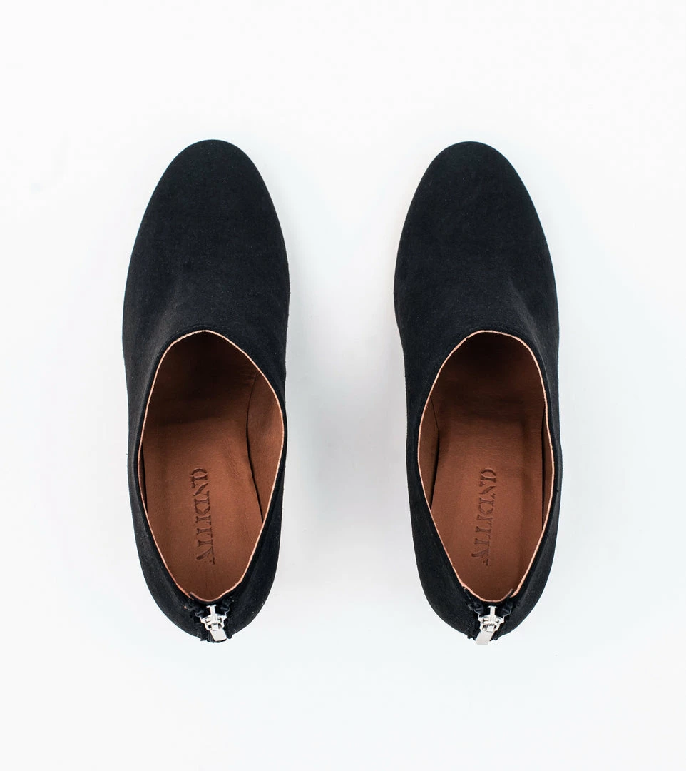 Allkind Vegan Olivia Black Vegan Suede Heeled Boots | Black Shoes 8 Allkind Vegan Olivia Black Vegan Suede Heeled Boots | Black Shoes