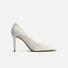 Allkind Vegan Scarlett Glittery Vegan Leather Stiletto Court Shoe | Silver
